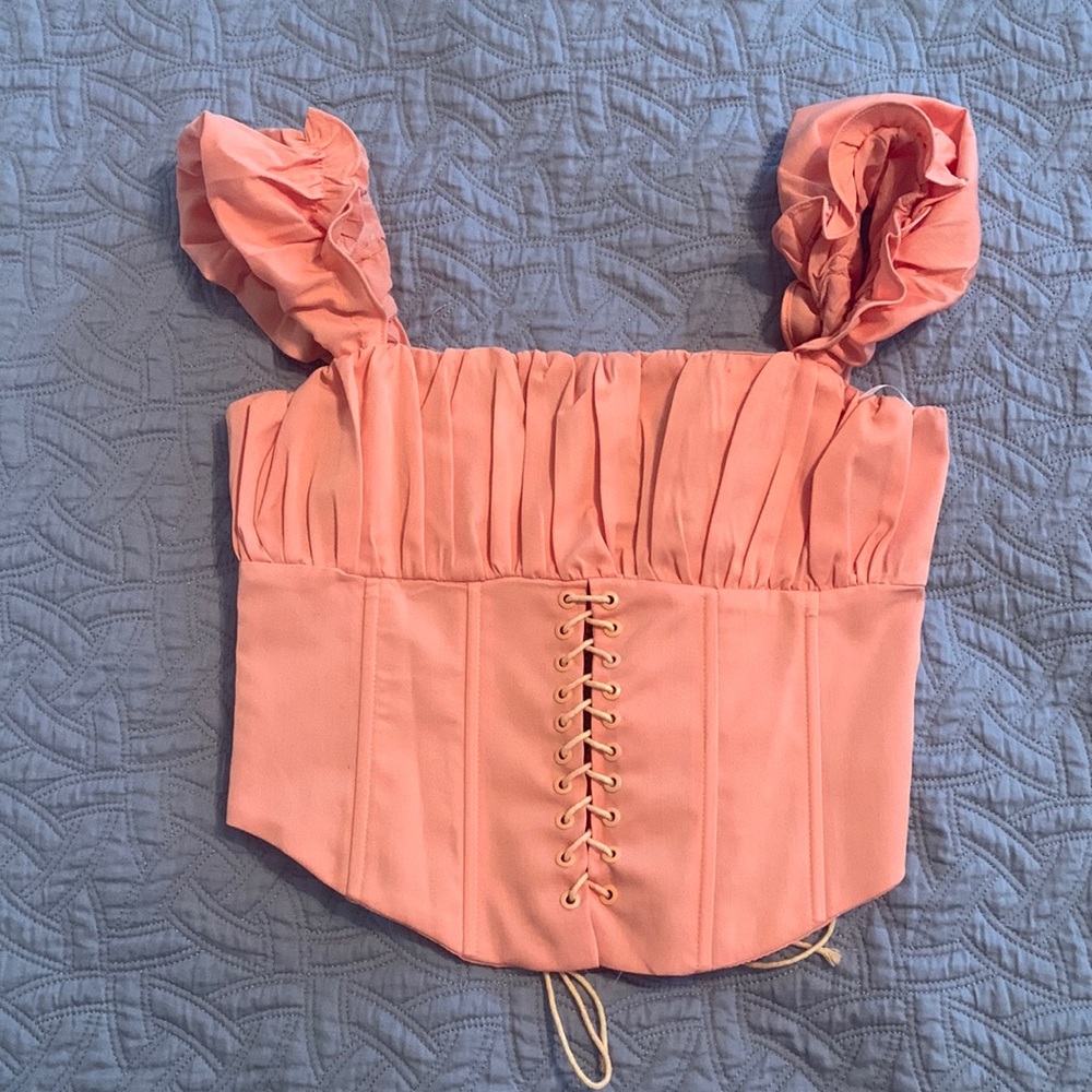 princess Polly orange bustier top